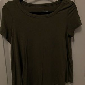 army green t-shirt